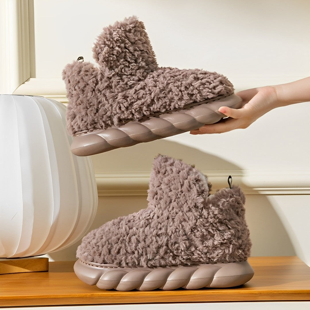 Heidi-Mode - Pantoffelstiefel mit dicker Sohle