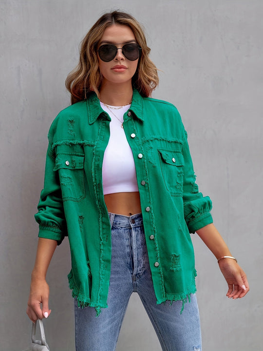 Oversized Denim Jacke
