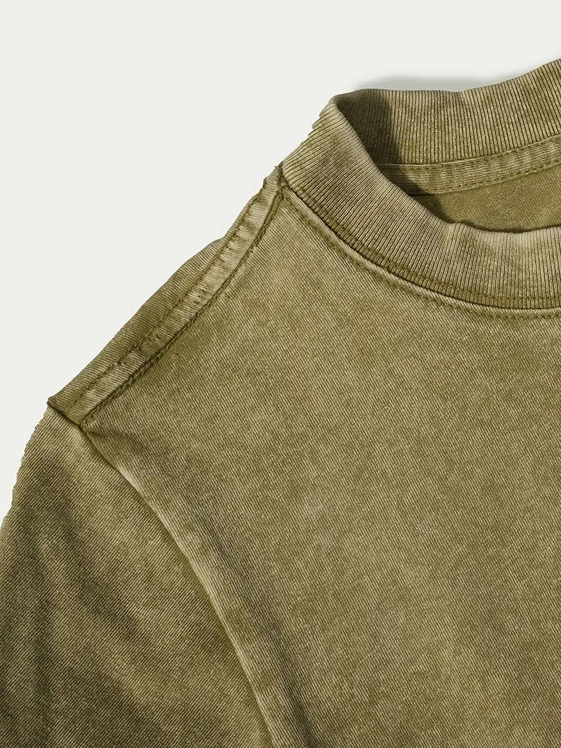 Heidi-Mode | Baumwoll-T-Shirt mit Rundhalsausschnitt