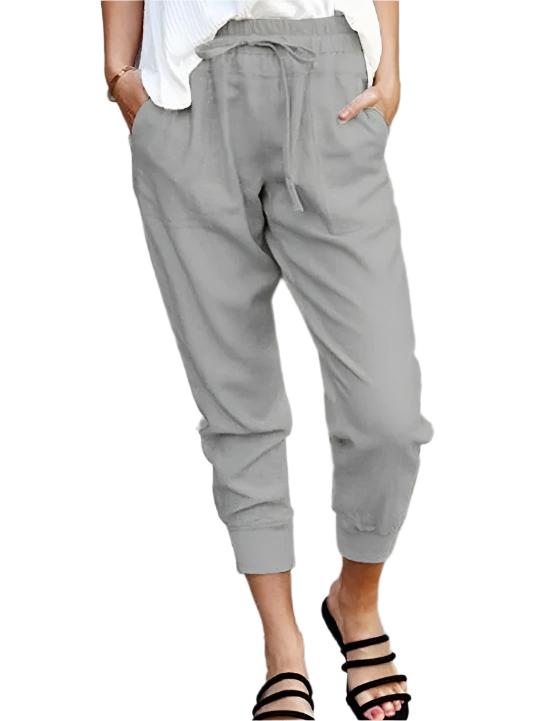 Heidi-Mode | Cotto Leinen Taschenhose Jogger