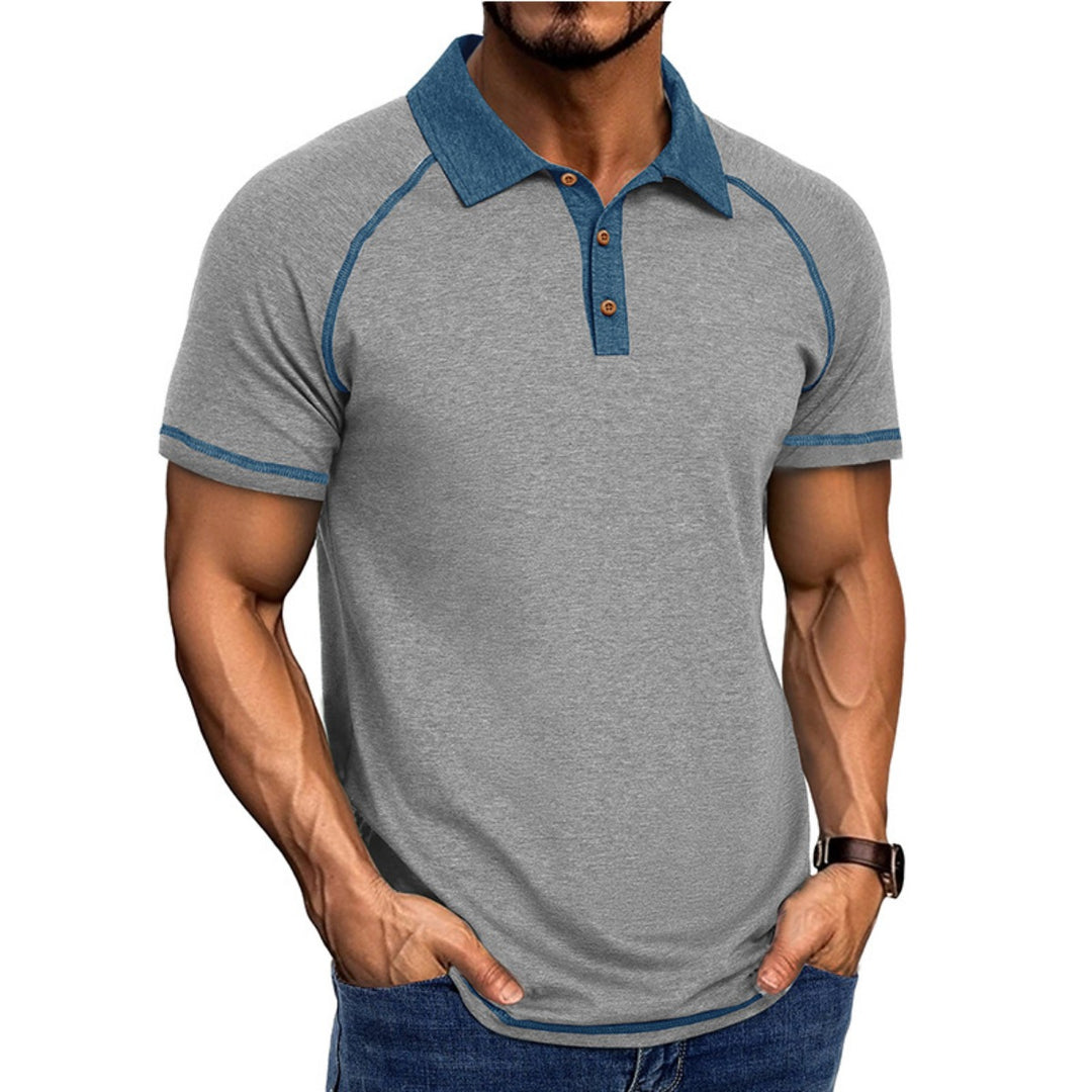 Heidi Mode | Kurzärmeliges Herren-T-Shirt mit Revers