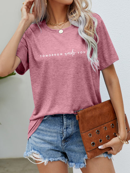 Heidi-Mode | Tomorrow Needs You Grafik T-Shirt