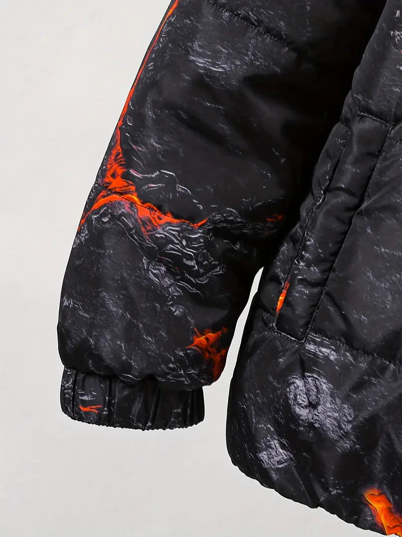 Heidi-Mode - Winterjacke im Volcano-Print-Stil für Jungen