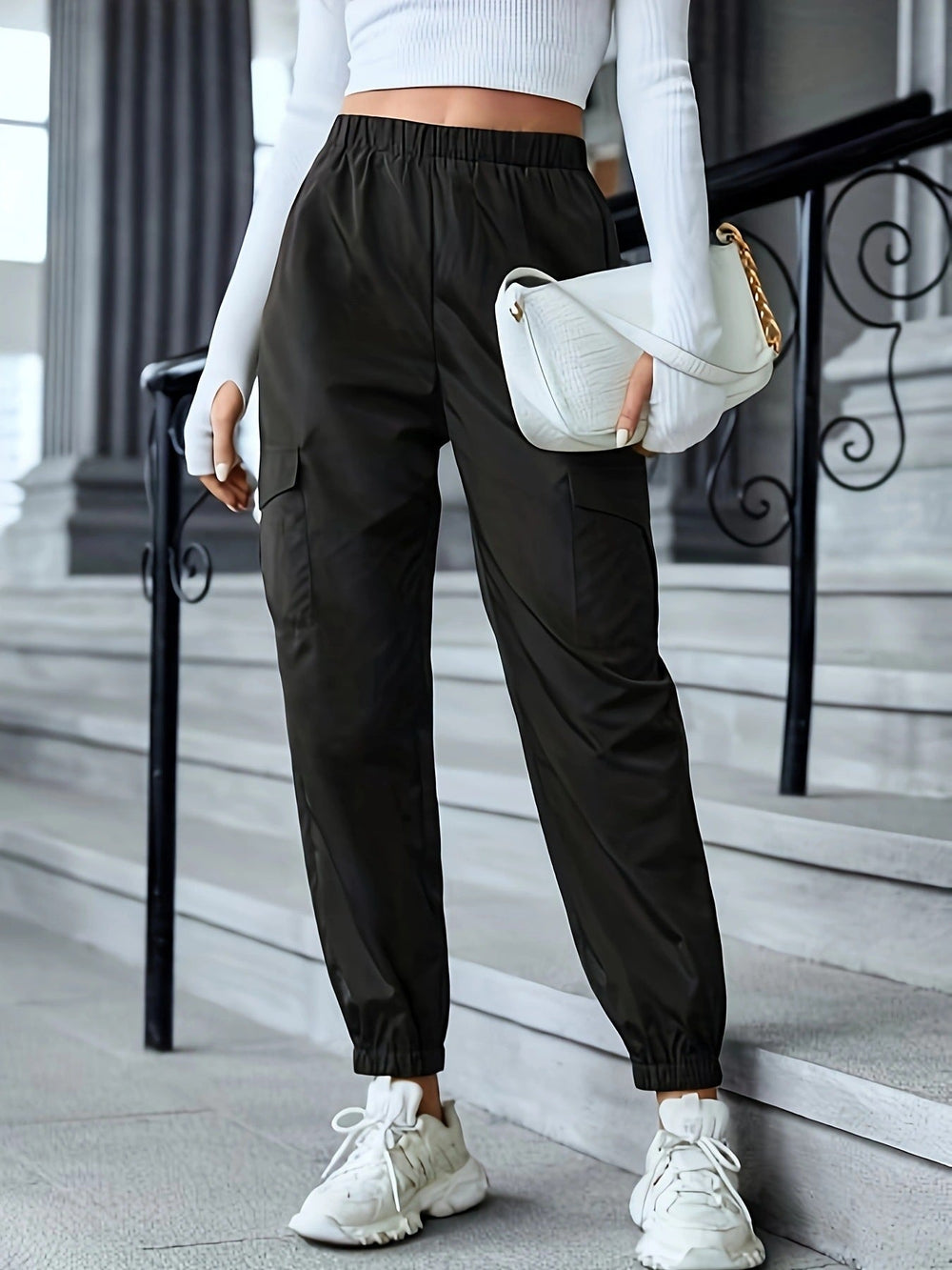 Heidi-Mode | Cargo-Hosen mit Mehreren Taschen für Frauen