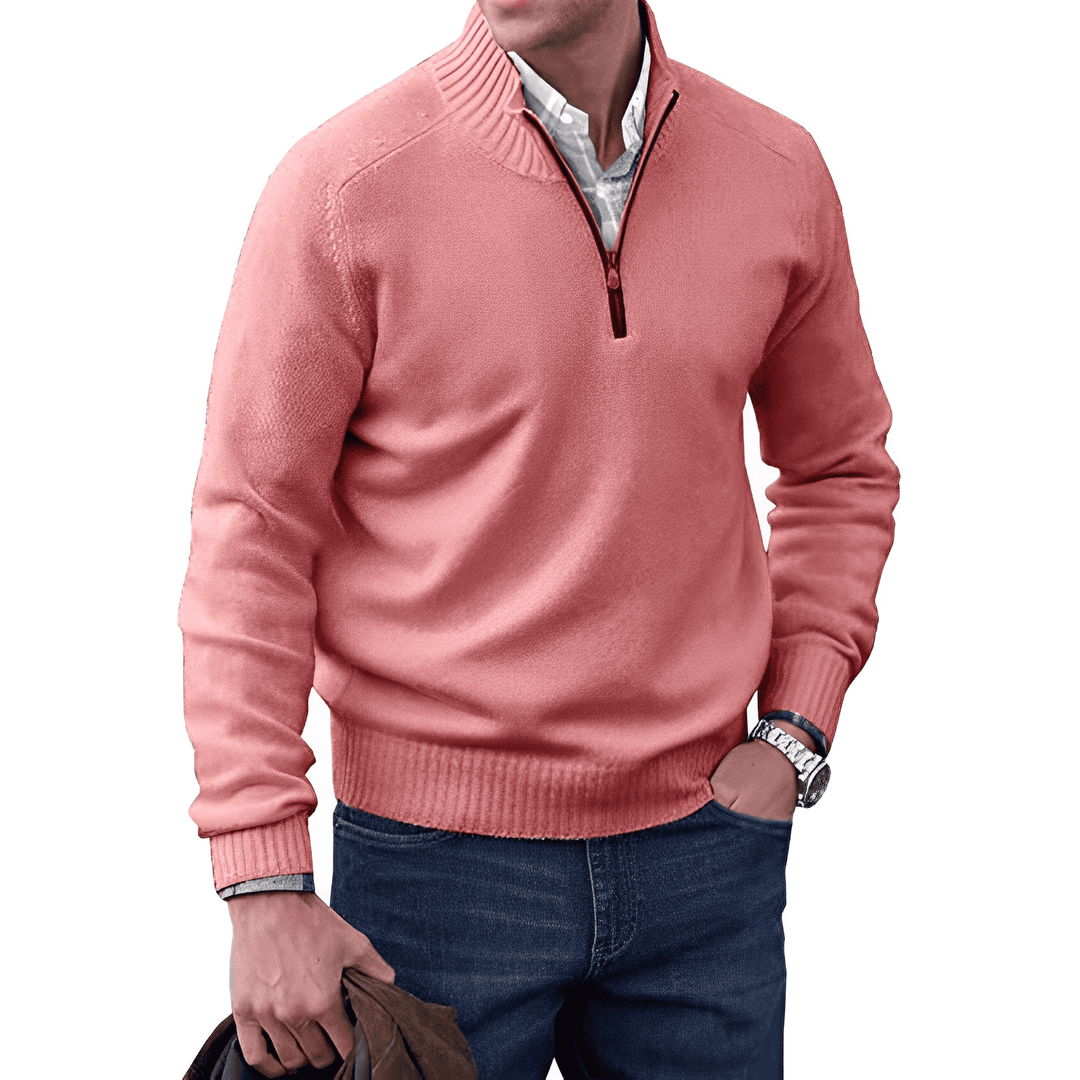 Eleganter Pullover mit Reißverschluss