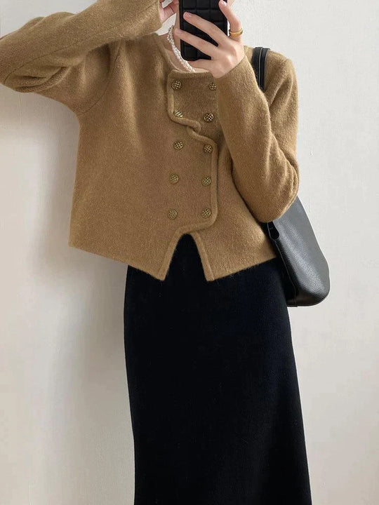 Langärmliger, schlichter Cardigan