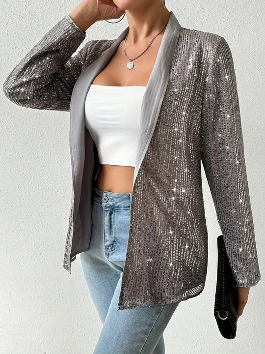 Heidi-Mode | Blazer Mit Glänzenden Pailletten Aerys