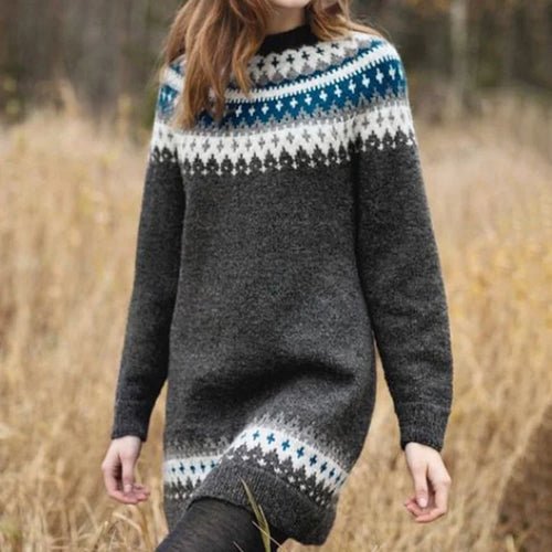 Heidi-Mode | Langarm Sweater Kleid