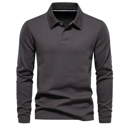 Heidi-Mode | Herren Langarm Polo Bluse