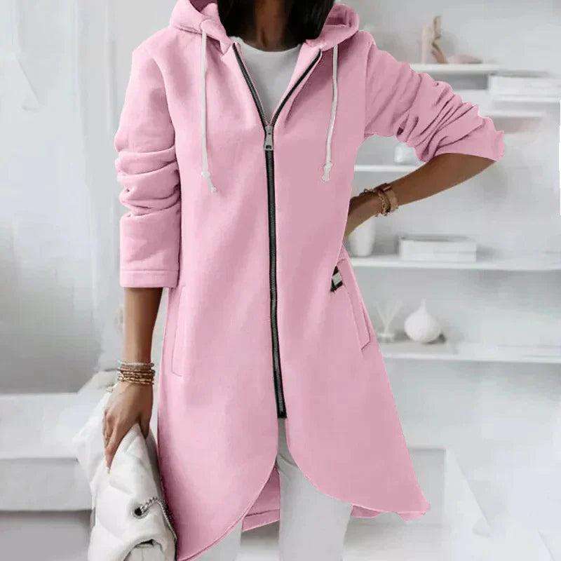 Heidi-Mode | Lange Hoodie Met Ritssluiting