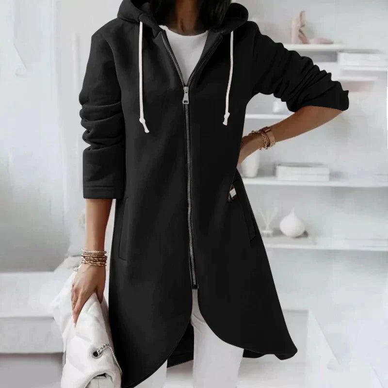 Heidi-Mode | Lange Hoodie Met Ritssluiting