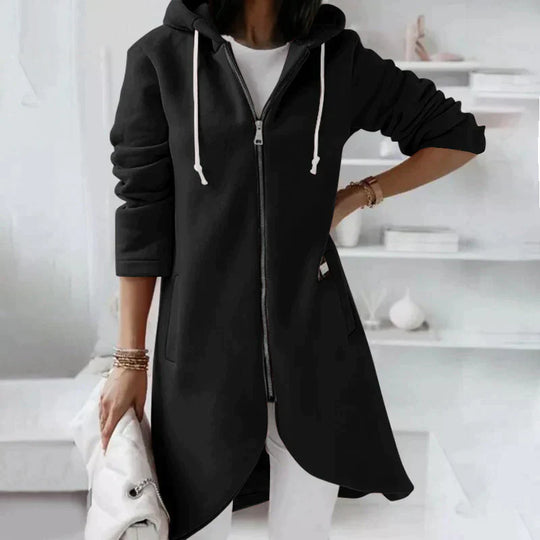 Heidi-Mode | Lange Hoodie Met Ritssluiting