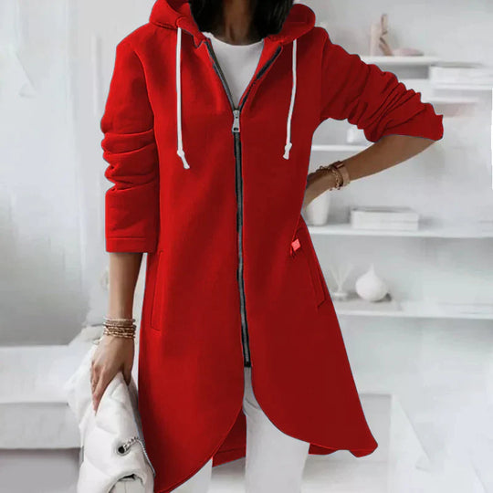 Heidi-Mode | Lange Hoodie Met Ritssluiting