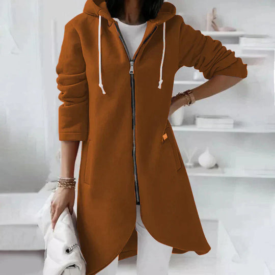 Heidi-Mode | Lange Hoodie Met Ritssluiting