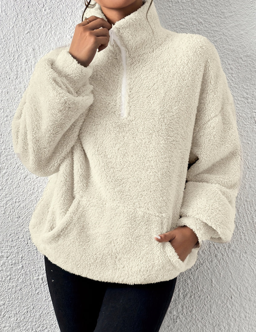 Heidi-Mode - Casual Herbst Flauschiger Fleece-Pullover für Frauen