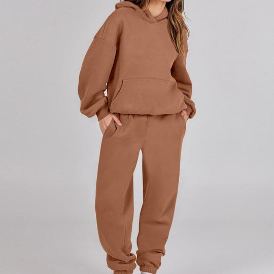 Heidi-Mode - Streetwear Herbst Hoodie Sweatshirt & Jogginghosen Set für Damen