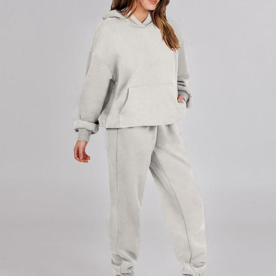 Heidi-Mode - Streetwear Herbst Hoodie Sweatshirt & Jogginghosen Set für Damen