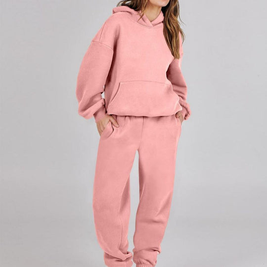 Heidi-Mode - Streetwear Herbst Hoodie Sweatshirt & Jogginghosen Set für Damen