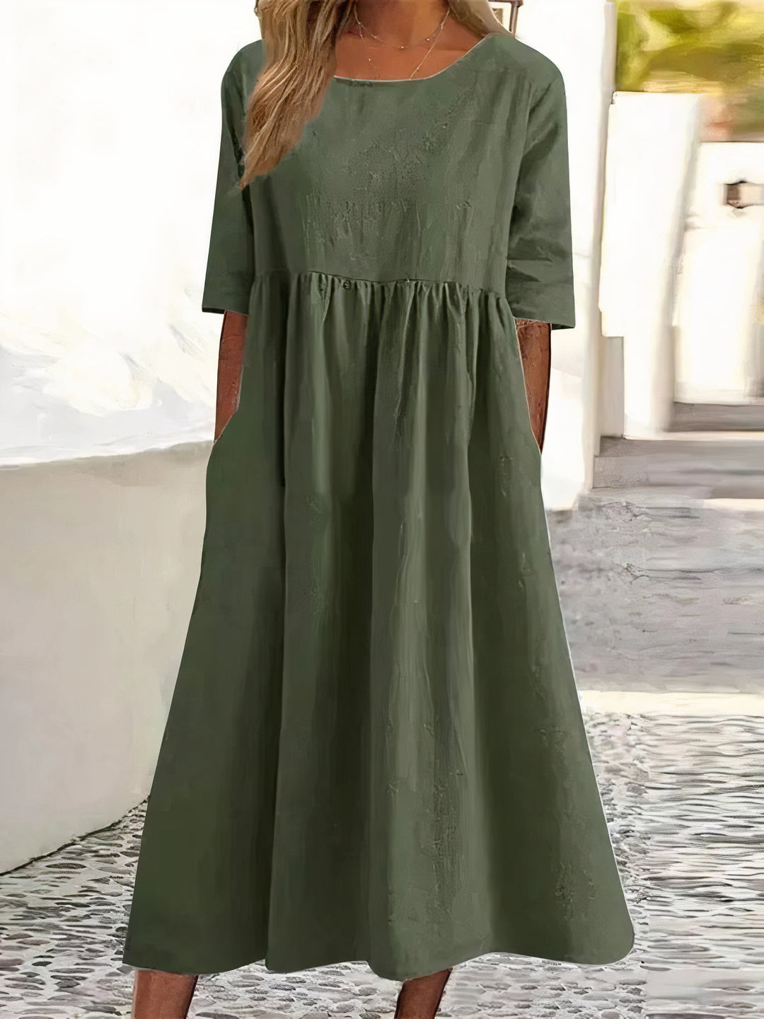 Heidi - Vintage Kleid Mit Halben Ärmeln