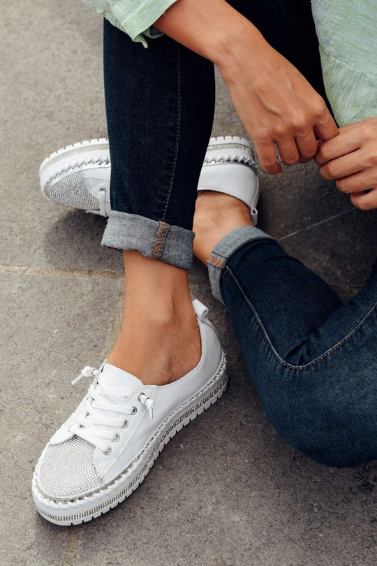 Heidi-Mode | Bequemer Diamanten Sommerschuh