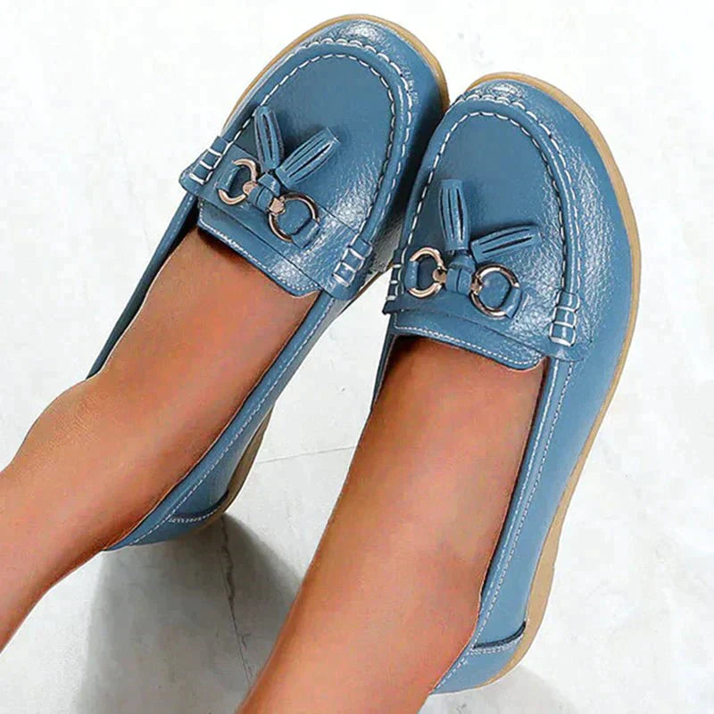 Heidi-Mode | Flache Leder Wanderschuhe Zum Hineinschlüpfen