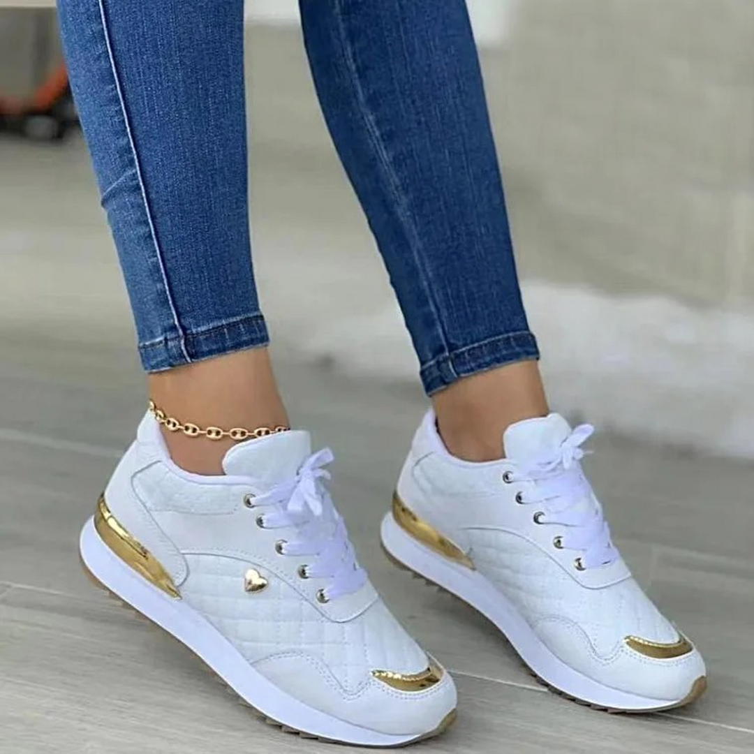 Heidi-Mode | Atmungsaktive Leder Komfortable Damenschuhe