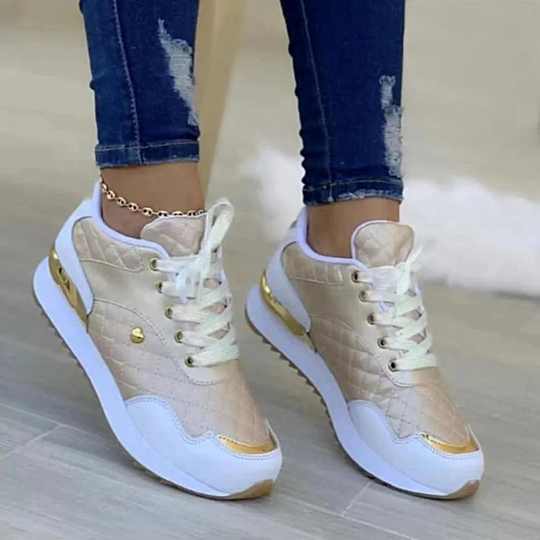 Heidi-Mode | Atmungsaktive Leder Komfortable Damenschuhe
