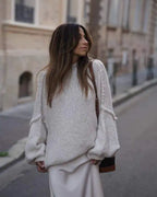 Heidi-Mode - Flauschiger Oversize Strickpullover