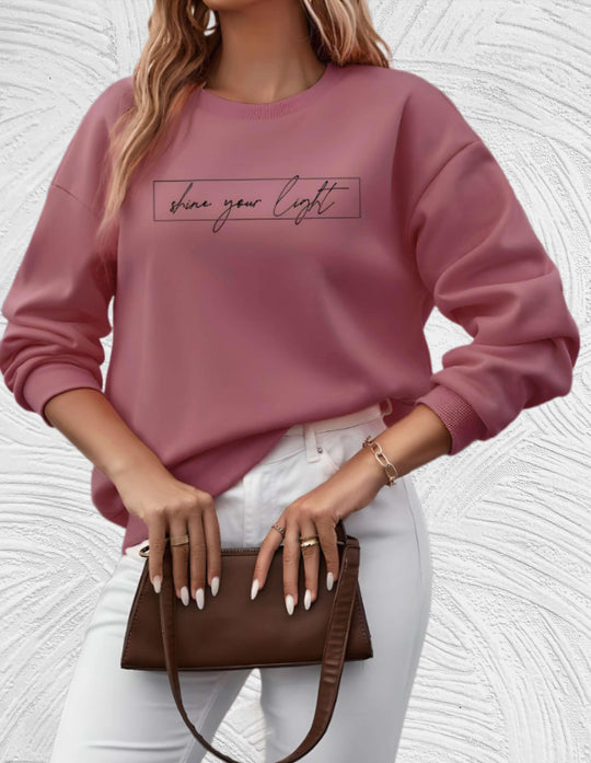 Heidi-Mode | Übergröße Pullover mit Rundhalsausschnitt