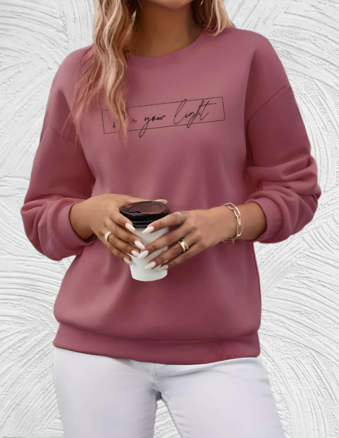 Heidi-Mode | Übergröße Pullover mit Rundhalsausschnitt