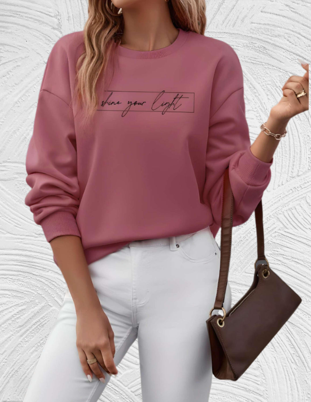 Heidi-Mode | Übergröße Pullover mit Rundhalsausschnitt