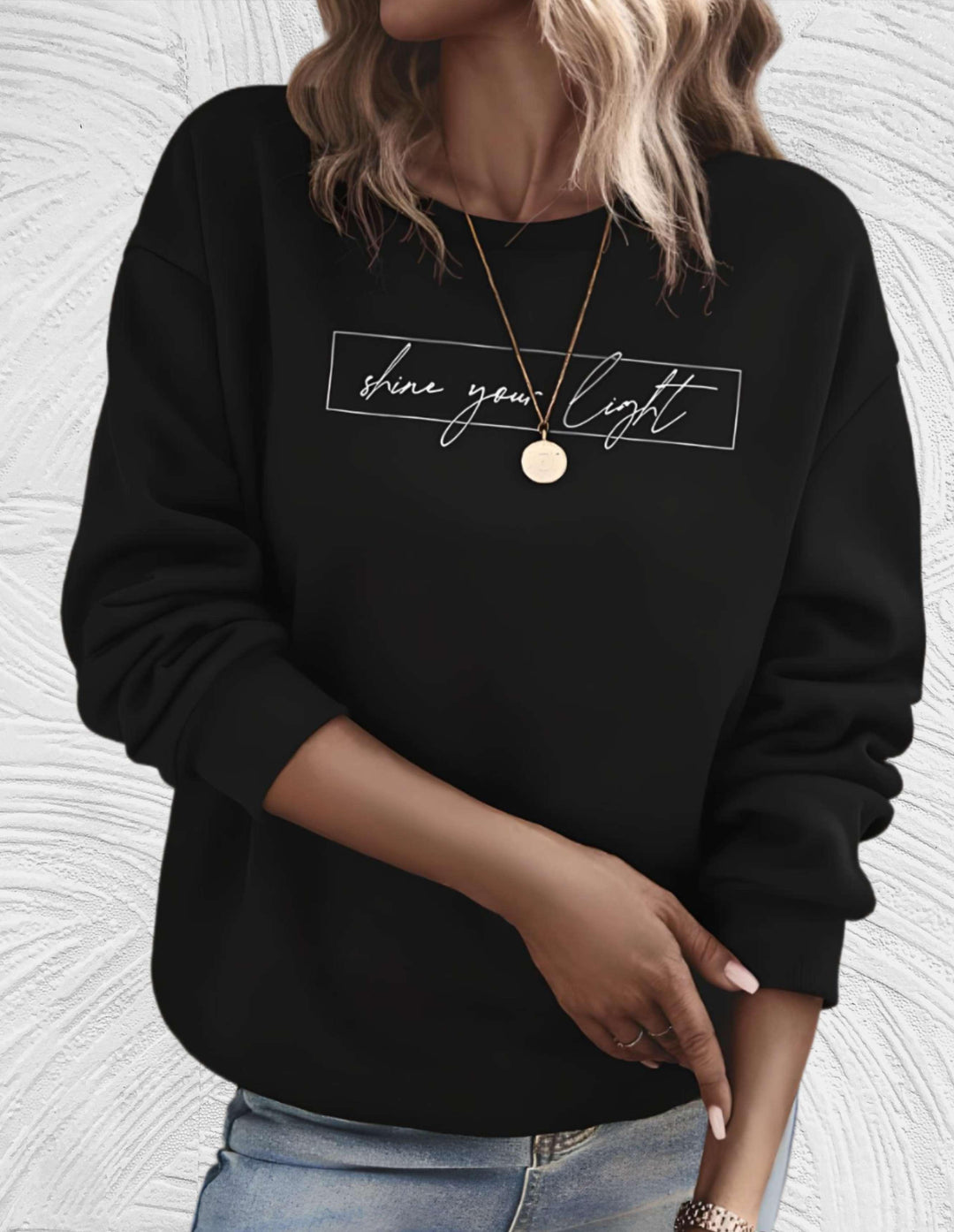 Heidi-Mode | Übergröße Pullover mit Rundhalsausschnitt