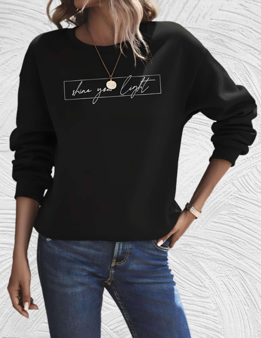Heidi-Mode | Übergröße Pullover mit Rundhalsausschnitt