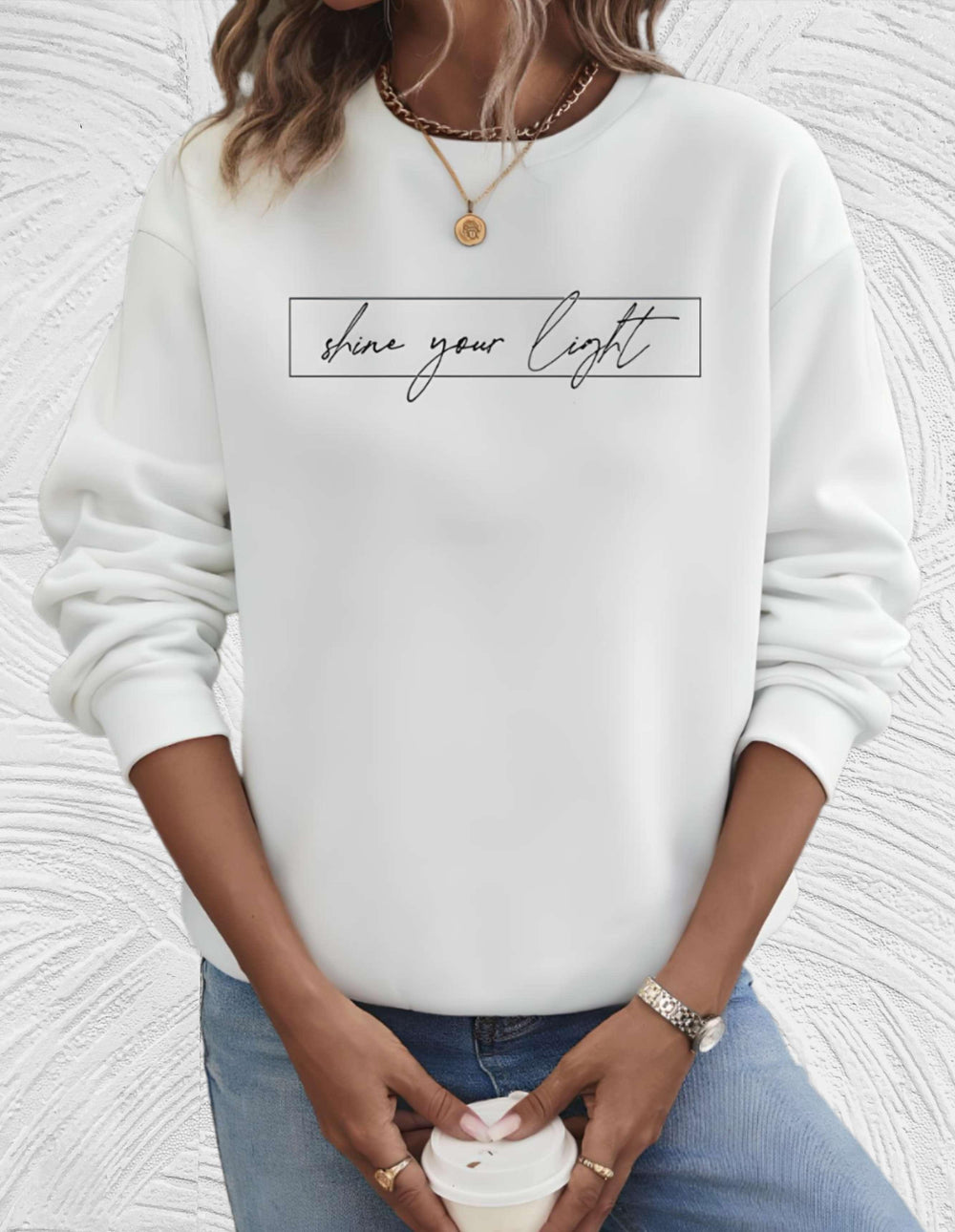 Heidi-Mode | Übergröße Pullover mit Rundhalsausschnitt