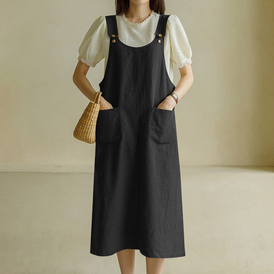 Heidi-Mode | Trendy Übergröße Gartenkleid mit Taschen
