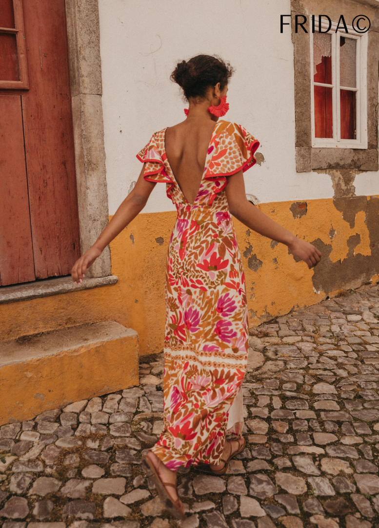 Frida - Sommerkleid Mediterraner-Stil