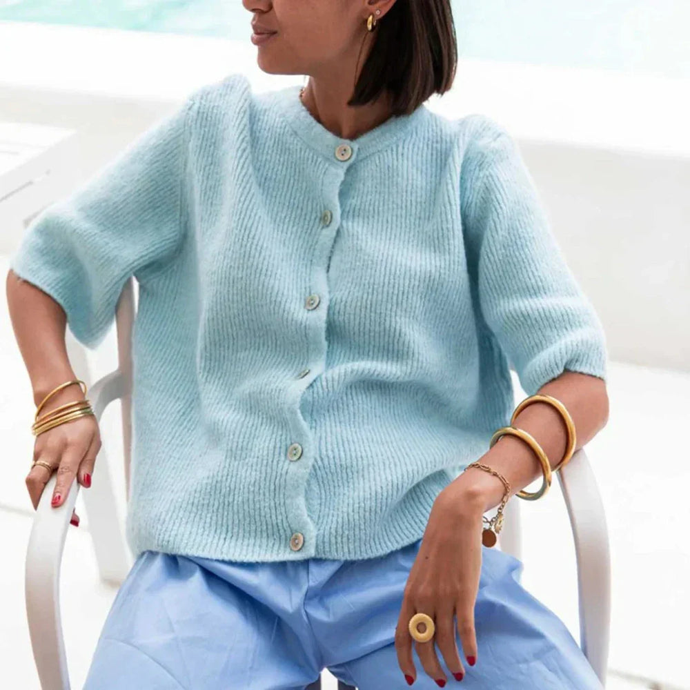 Heidi-Mode | Kurze Damenstrickjacke Winter