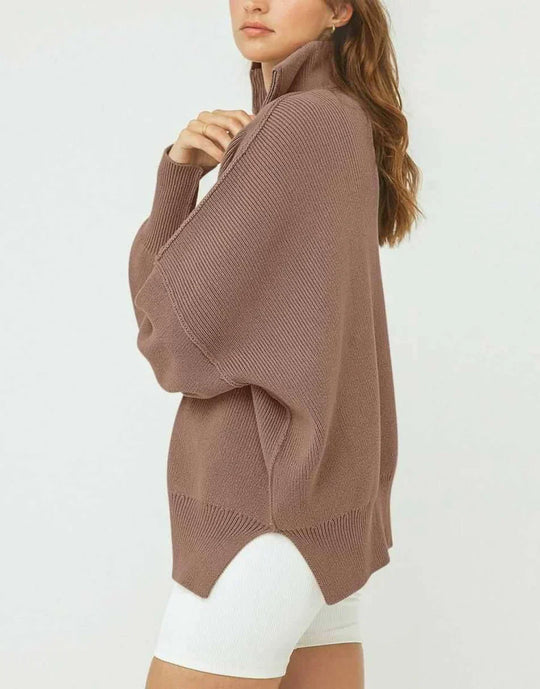 Heidi-Mode | Warme Winter Trui Met Losse Schouders Voor Dames