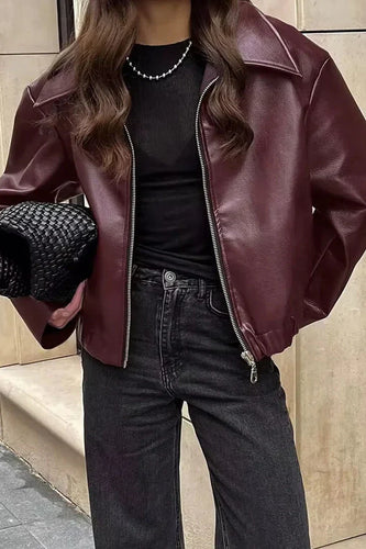 Heidi-Mode | Übergröße Kunstlederjacke