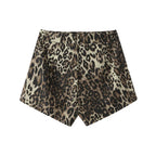 Heidi-Mode - Denim Leopard Shorts