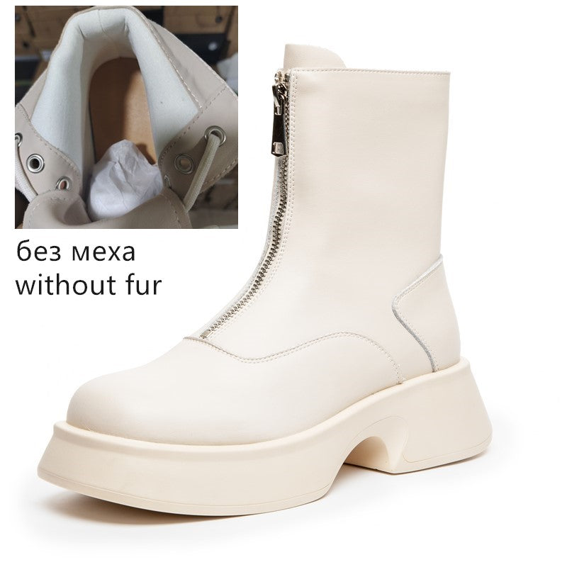 Heidi-Mode |  Damen Leder Mode Winterstiefel