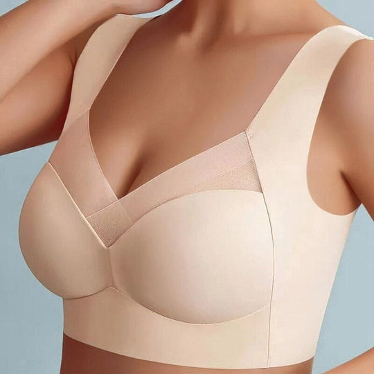 Nahtloser, ergonomischer Damen-Soft-BH aus Seide