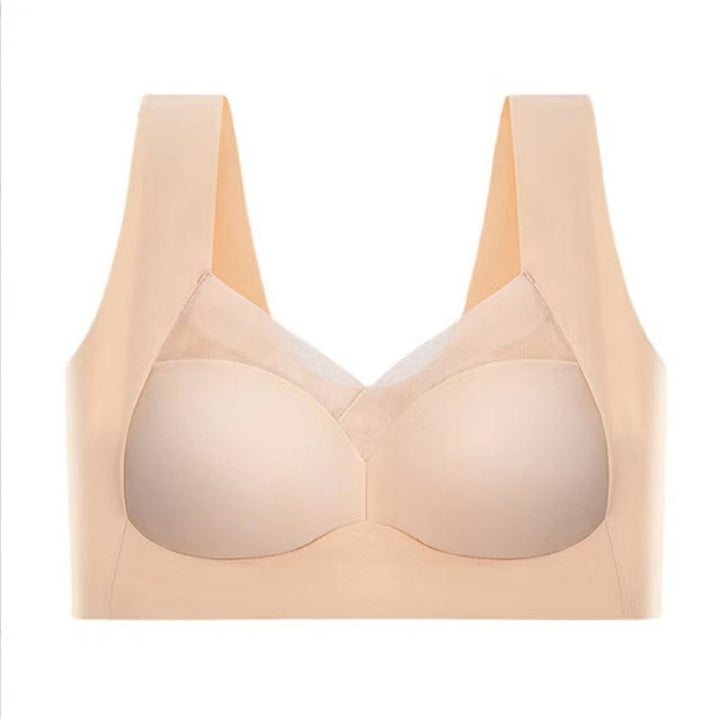 Nahtloser, ergonomischer Damen-Soft-BH aus Seide