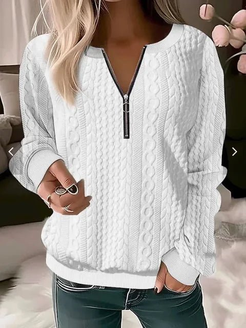 Eleganter Damenpullover mit V-Ausschnitt