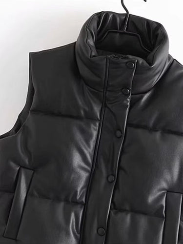 Leder Bodywarmer für Damen