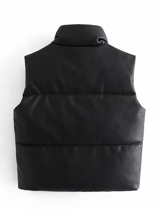 Leder Bodywarmer für Damen