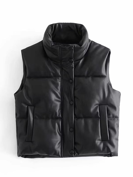 Leder Bodywarmer für Damen