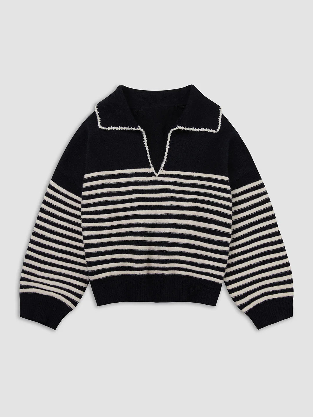 Heidi-Mode | Schicker Fußgängerüberweg Streifen Pullover