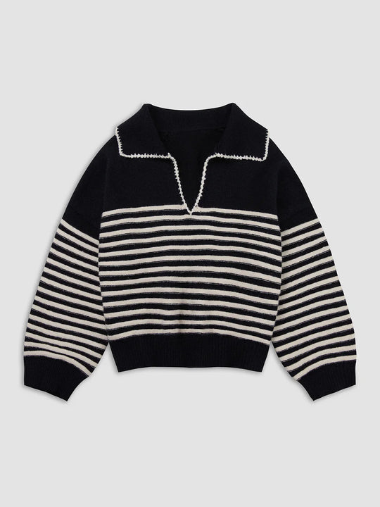 Heidi-Mode | Schicker Fußgängerüberweg Streifen Pullover