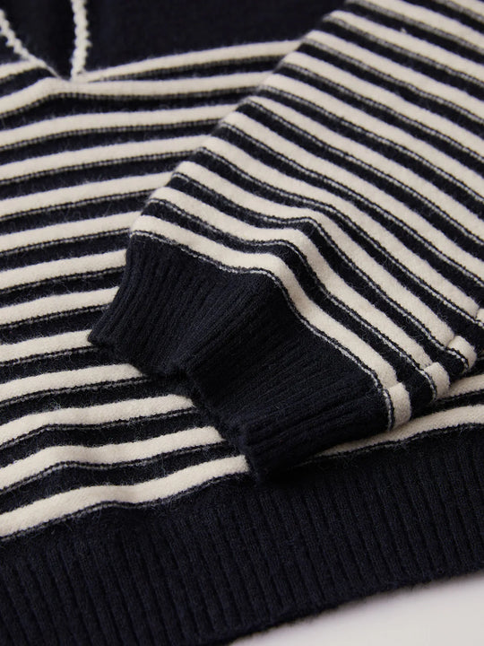 Heidi-Mode | Schicker Fußgängerüberweg Streifen Pullover